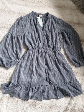 NWT Dizzy Lizzy Babydoll Dress Balletcore Coquette Puff Sleeve Mini Cottagecore